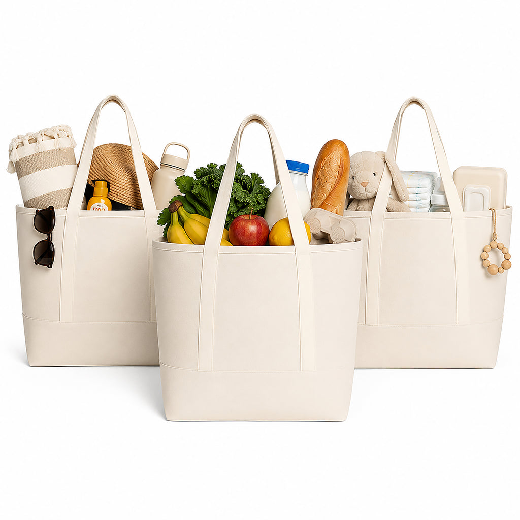 Trio Tote Natural Pack of 3 Medium