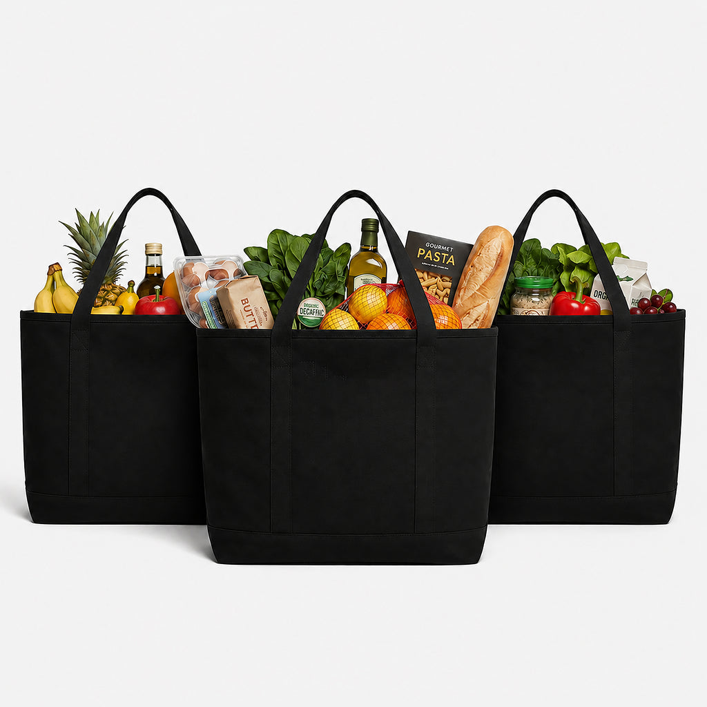 Trio Tote Black Pack of 3 Medium