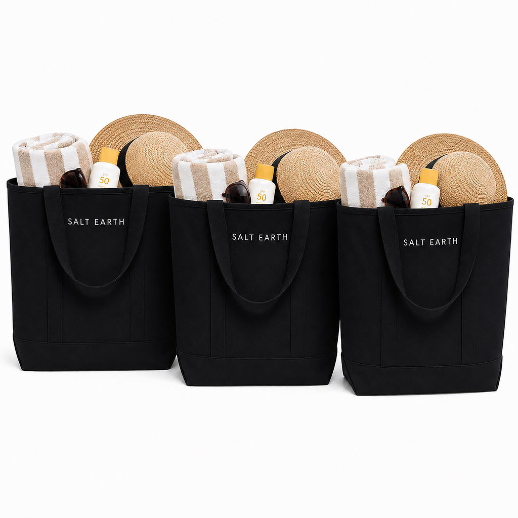 Trio Tote Black Pack of 3 Large