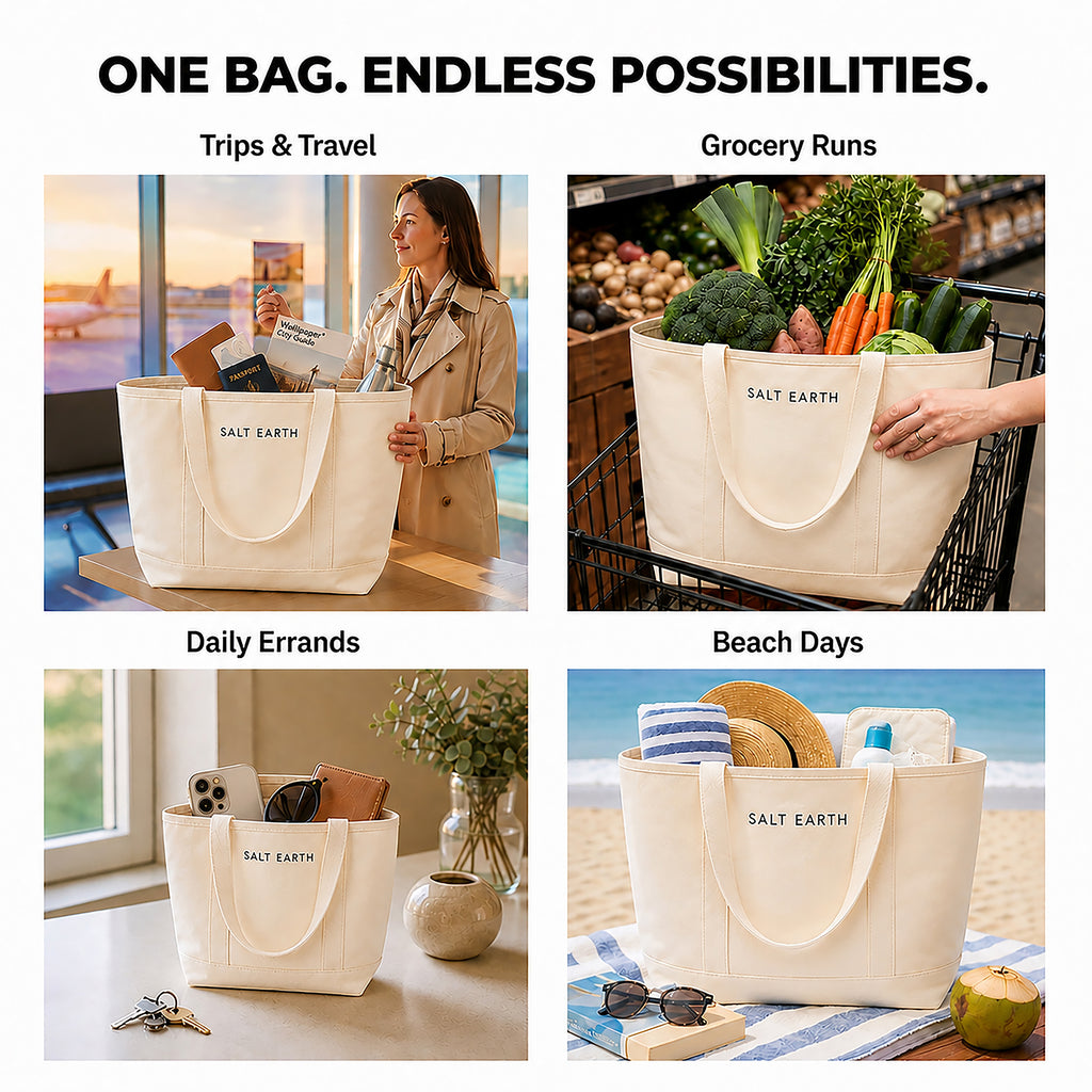 Trio Tote Natural Pack of 3 Large
