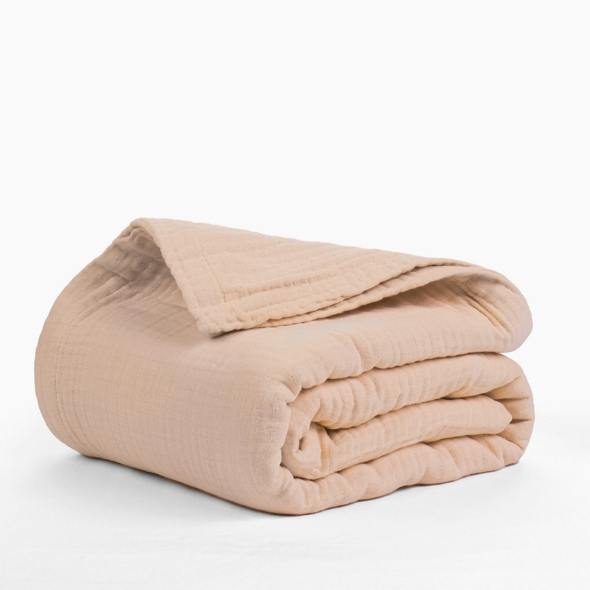 Cotton Gauze Blanket | 4-Layered Breathable Throw | Salt Earth