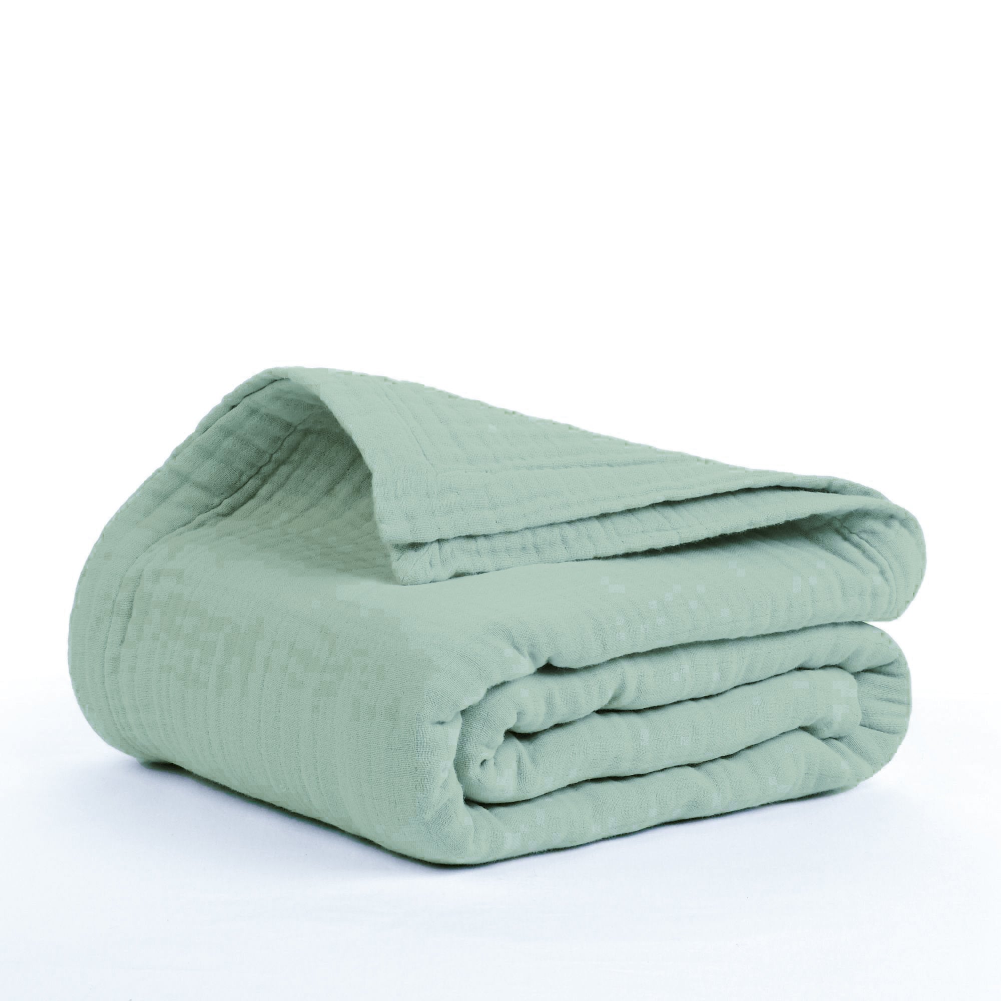 Cotton Gauze Blanket | 4-Layered Breathable Throw | Salt Earth
