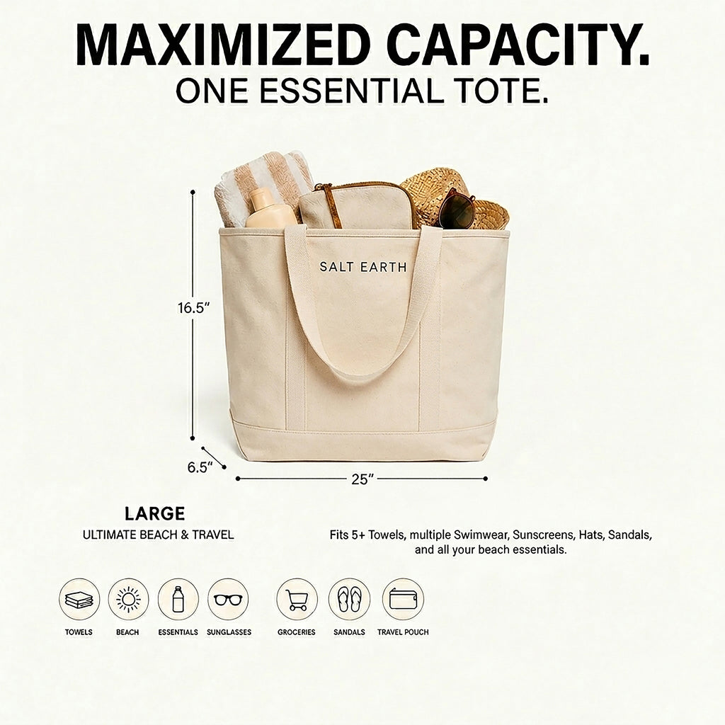 Trio Tote Natural Pack of 3 Large
